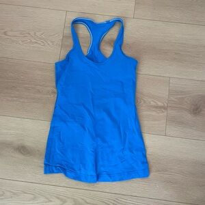 Lululemon blue racer back tank top